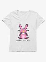 It's Happy Bunny Revenge Is Fun Girls T-Shirt Plus