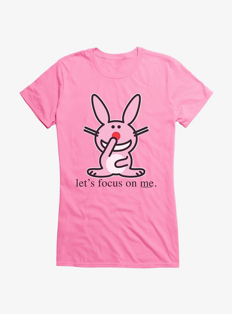 It's Happy Bunny Focus On Me Girls T-Shirt