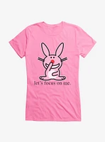 It's Happy Bunny Focus On Me Girls T-Shirt