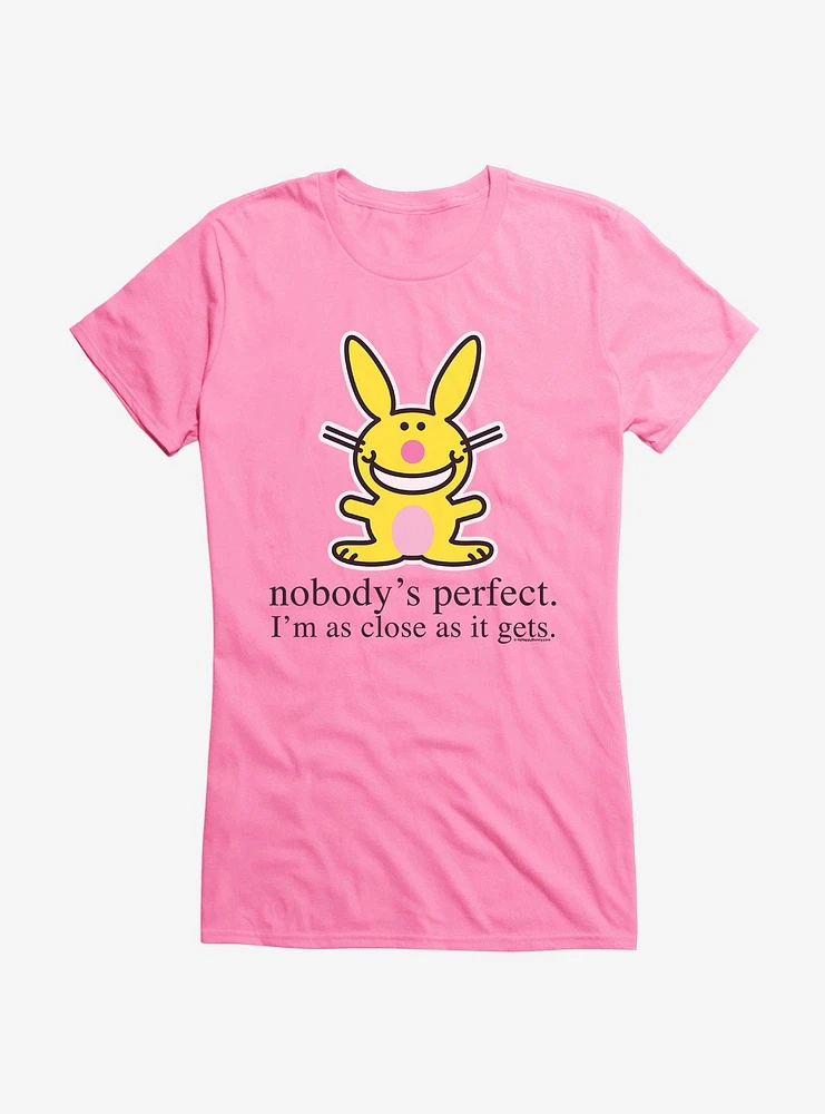 It's Happy Bunny Nobody's Perfect Girls T-Shirt