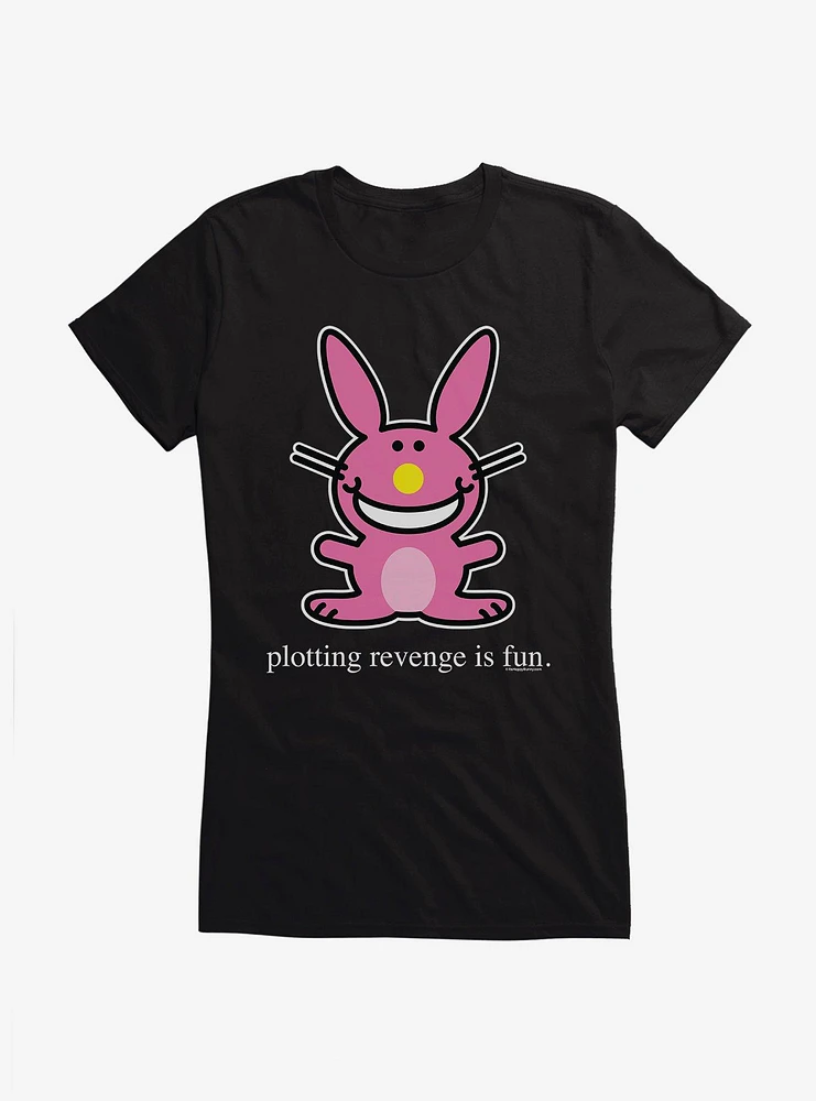 It's Happy Bunny Revenge Is Fun Girls T-Shirt