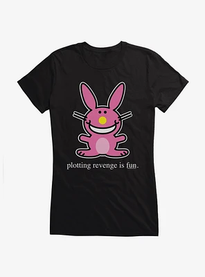 It's Happy Bunny Revenge Is Fun Girls T-Shirt