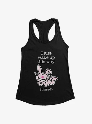 It's Happy Bunny I Wake Up Pissed Girls Tank