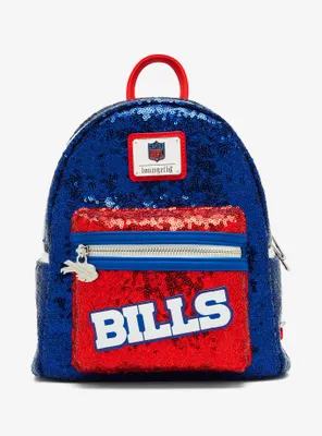 Loungefly NFL Buffalo Bills Sequin Mini Backpack