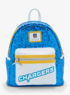 Loungefly NFL Los Angeles Chargers Sequin Mini Backpack
