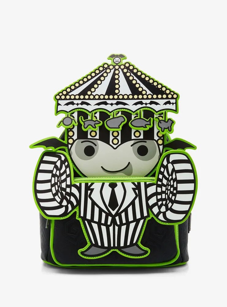 Loungefly Beetlejuice Chibi Carousel Beetlejuice Glow-in-the-Dark Mini Backpack - BoxLunch Exclusive