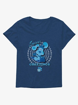 Blue's Clues Season's Greetings Girls T-Shirt Plus