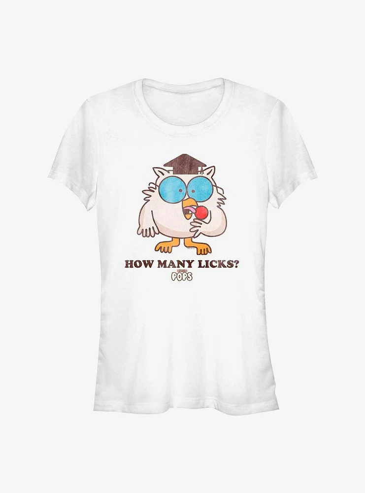 Tootsie Roll Owl How Many Licks Girls T-Shirt