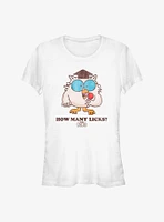 Tootsie Roll Owl How Many Licks Girls T-Shirt