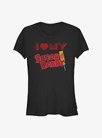 Tootsie Roll I Love My Sugar Daddy Girls T-Shirt
