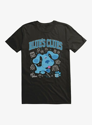 Blue's Clues Collegiate Font Icons T-Shirt