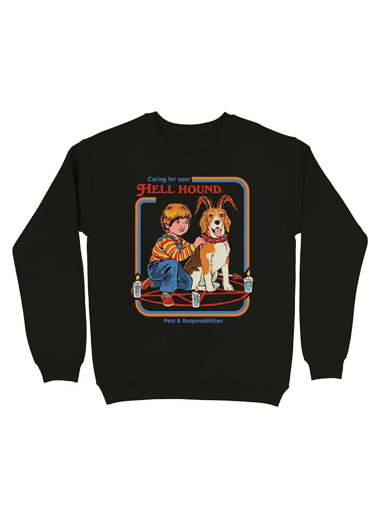 Caring For Your Hell Hound Sweatshirt By Steven Rhodes