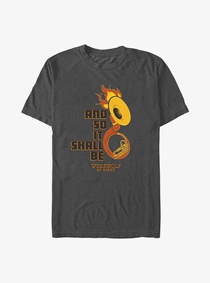 Marvel Studios' Special Presentation: Werewolf By Night Flaming Horn T-Shirt