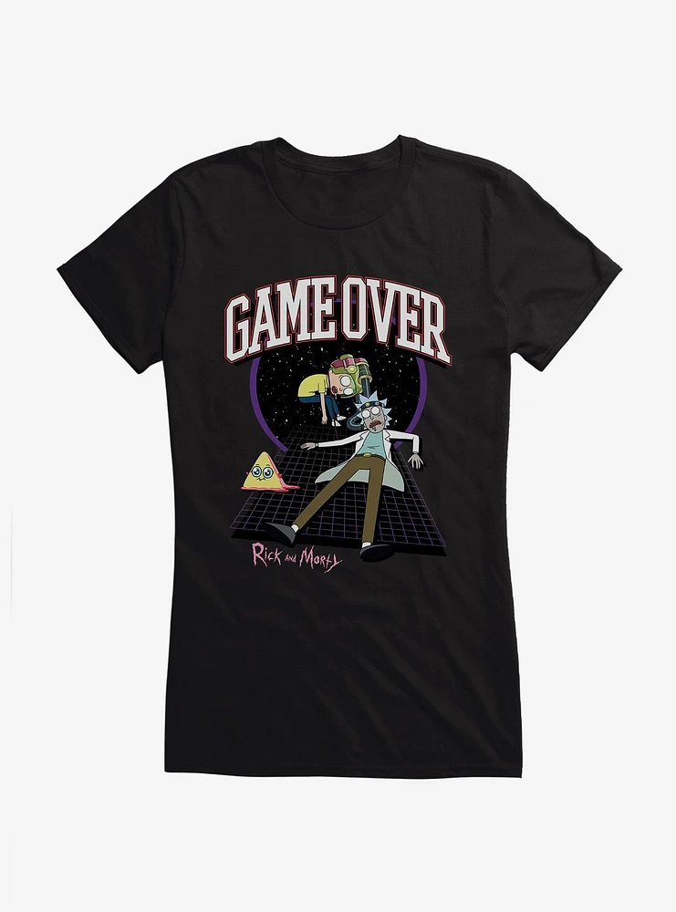 Rick And Morty Game Over Mr. Frundles Girls T-Shirt
