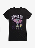 Rick And Morty Gaming Explosion Girls T-Shirt