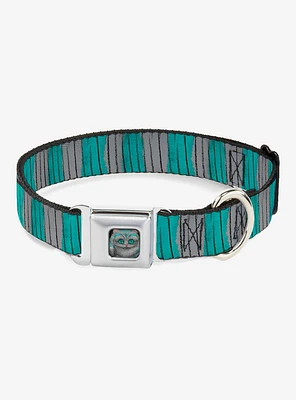 Disney Alice Wonderland Cheshire Cat Stripes Seatbelt Buckle Dog Collar