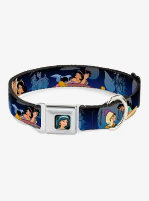Disney Aladdin Jasmine Scenes Seatbelt Buckle Dog Collar