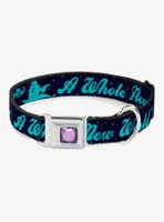 Disney Aladdin Jasmine Silhouette Seatbelt Buckle Dog Collar