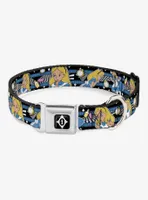 Disney Alice Wonderland Clock Bottle Seatbelt Buckle Dog Collar