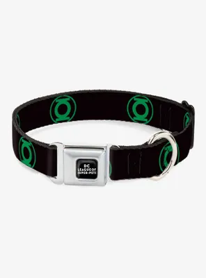 DC League Of Super-Pets Green Lantern Seatbelt Buckle Dog Collar