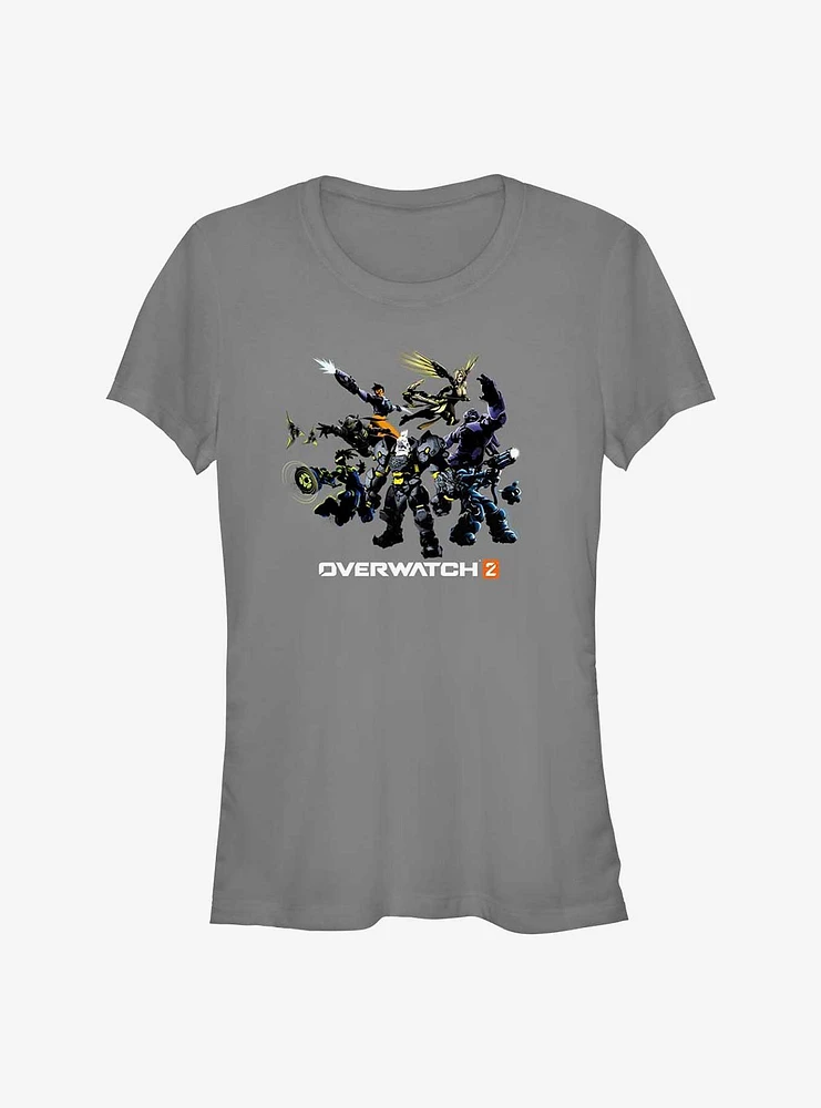 Overwatch 2 Group Action Shot Girls T-Shirt