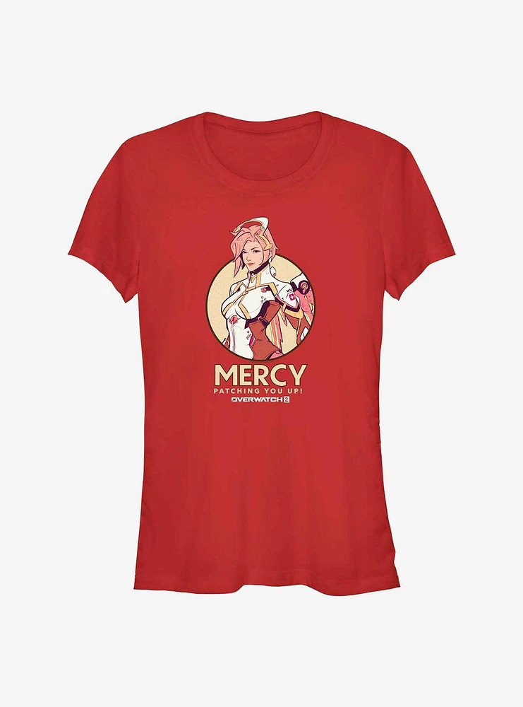 Overwatch 2 Mercy Patching You Up Girls T-Shirt