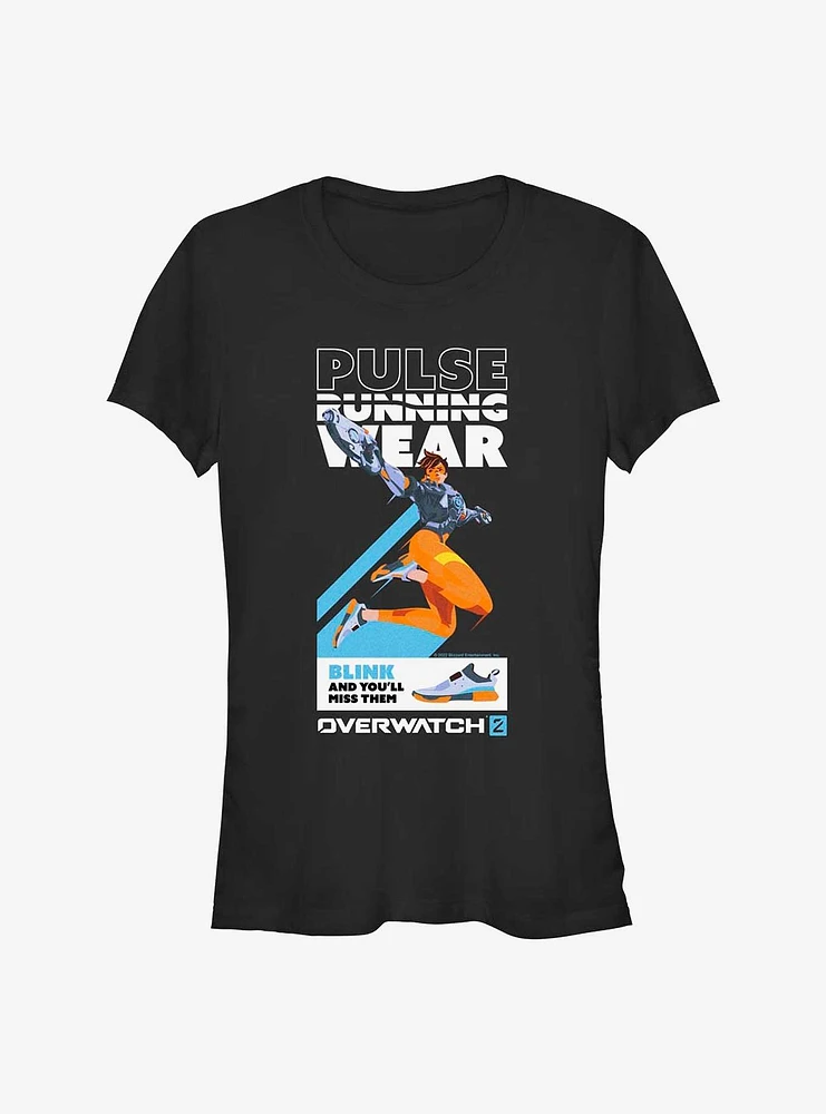 Overwatch 2 Tracer Pulse Running Wear Girls T-Shirt