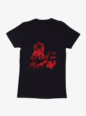 Dungeons & Dragons Red Ampersand Womens T-Shirt