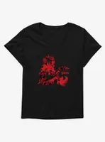 Dungeons & Dragons Red Ampersand Womens T-Shirt Plus