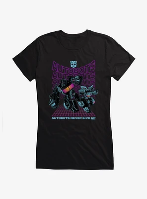 Transformers Autobots Never Give Up Girls T-Shirt