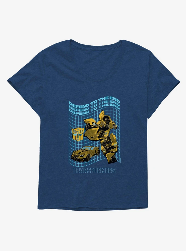 Transformers Defend To The End Bumblebee Girls T-Shirt Plus