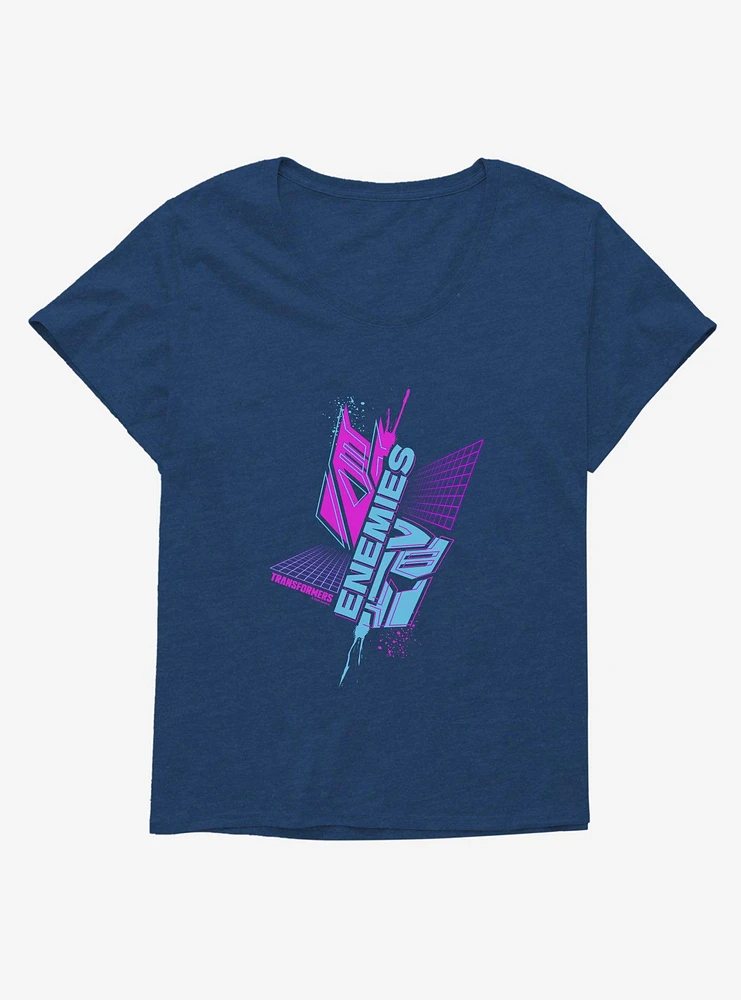 Transformers Enemies Split Girls T-Shirt Plus