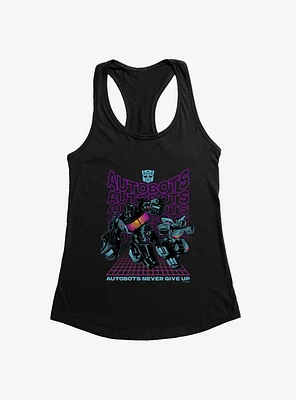 Transformers Autobots Never Give Up Girls Tank