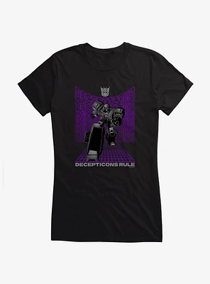 Transformers Decepticons Rule Megatron Girls T-Shirt