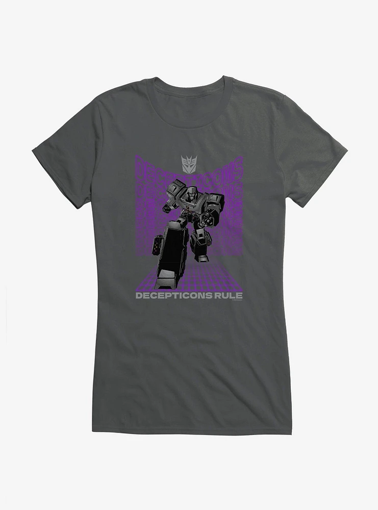 Transformers Decepticons Rule Megatron Girls T-Shirt