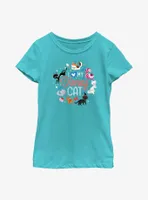 Disney Channel I Love Cats Youth Girls T-Shirt