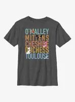 Disney Channel O'Malley, Mittens, Cheshire, Duchess, Toulouse Youth T-Shirt