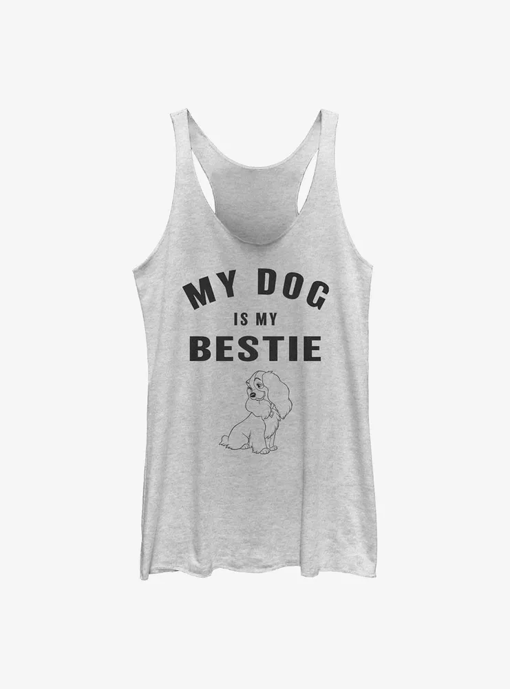 Disney Lady and the Tramp Is My Bestie Womens Tank Top