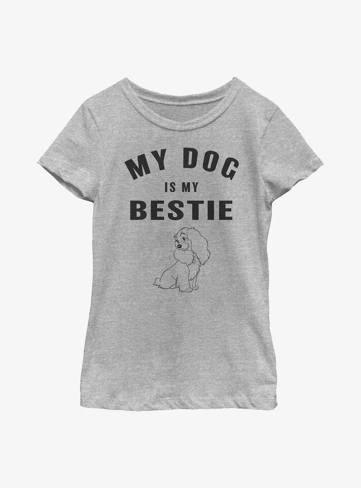 Disney Lady and the Tramp Is My Bestie Youth Girls T-Shirt