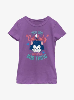 Disney Pinocchio Cat Lady Youth Girls T-Shirt