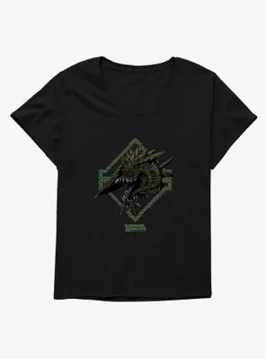 Dungeons & Dragons: Honor Among Thieves Black Dragon Womens T-Shirt Plus