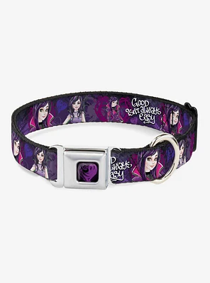 Disney Descendants Good Isn't Always Easy Seatbelt Buckle Dog Collar