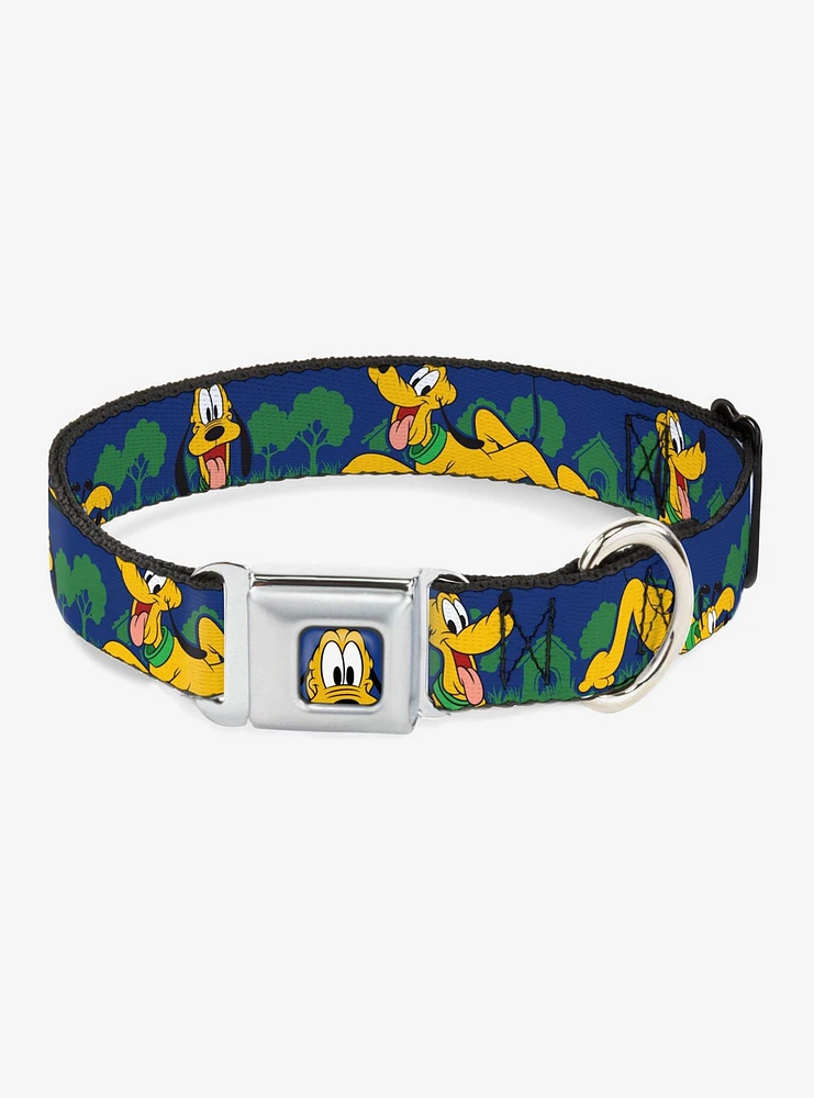 Disney Pluto Landscape Seatbelt Buckle Dog Collar