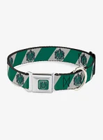 Harry Potter Slytherin Crest Diagonal Seatbelt Buckle Dog Collar