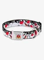 Looney Tunes Sylvester The Cat Seatbelt Buckle Dog Collar