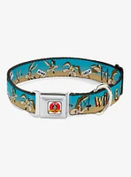 Looney Tunes Wile E Coyote Desert Seatbelt Buckle Dog Collar