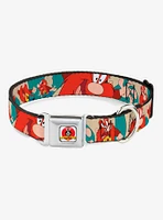 Looney Tunes Yosemite Sam Turquoise Seatbelt Buckle Dog Collar