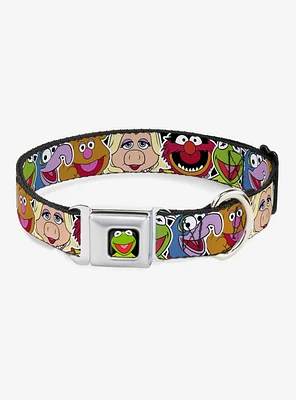 Disney The Muppets Close Up Black Seatbelt Buckle Dog Collar