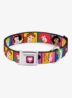 Disney Princess Blocks Seatbelt Buckle Dog Collar