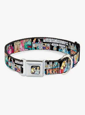 Disney Princess Cinderella Movie Panels Seatbelt Buckle Dog Collar